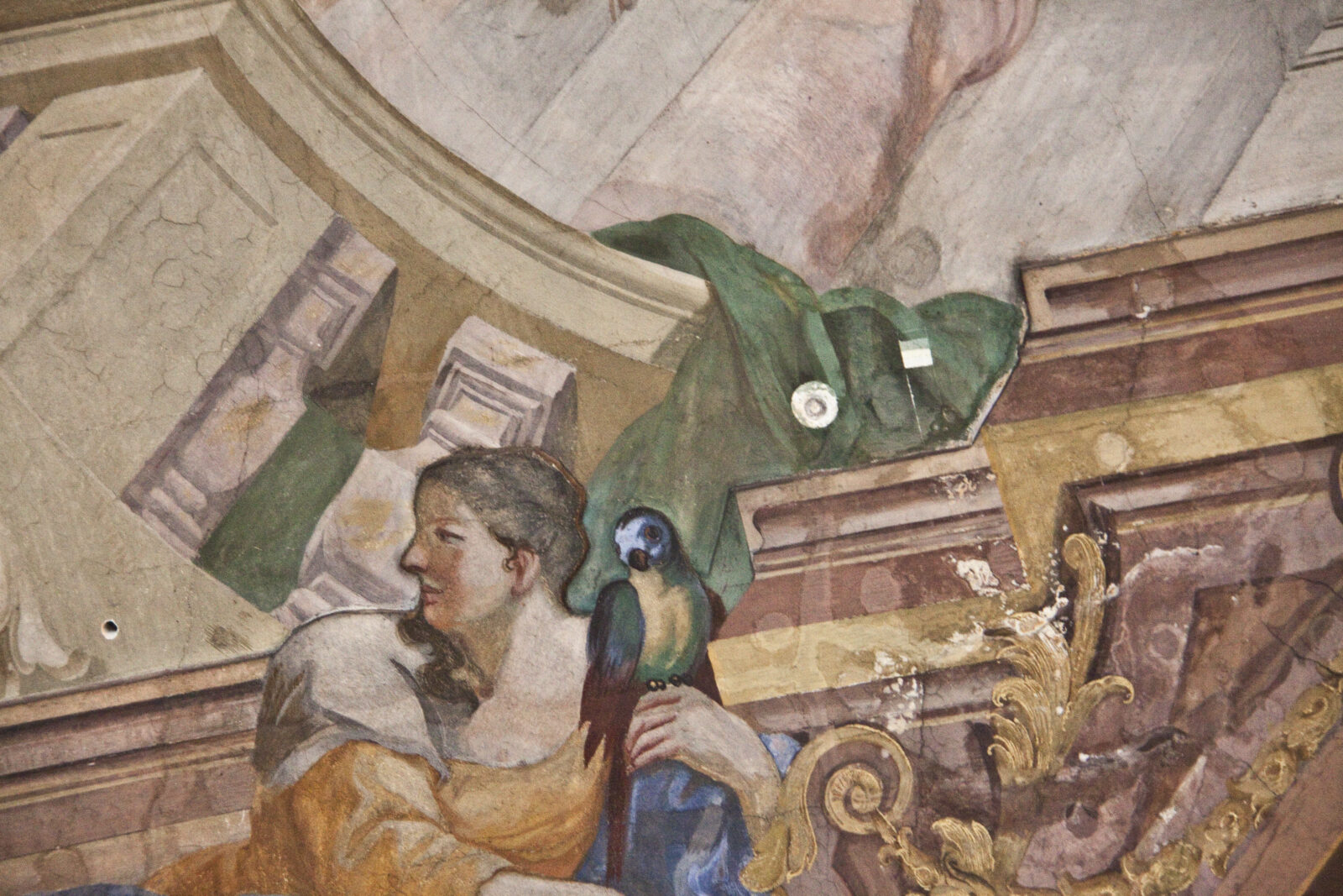 Aula Leopoldyńska Fragment fresku
