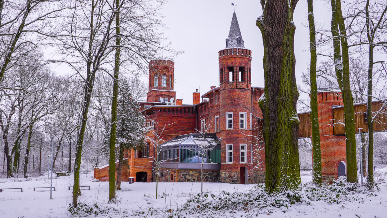 Obserwatorium w Białkowie zimą