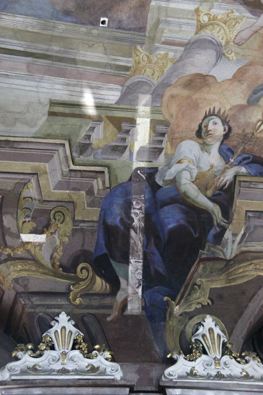 Aula Leopoldyńska Fragment fresku