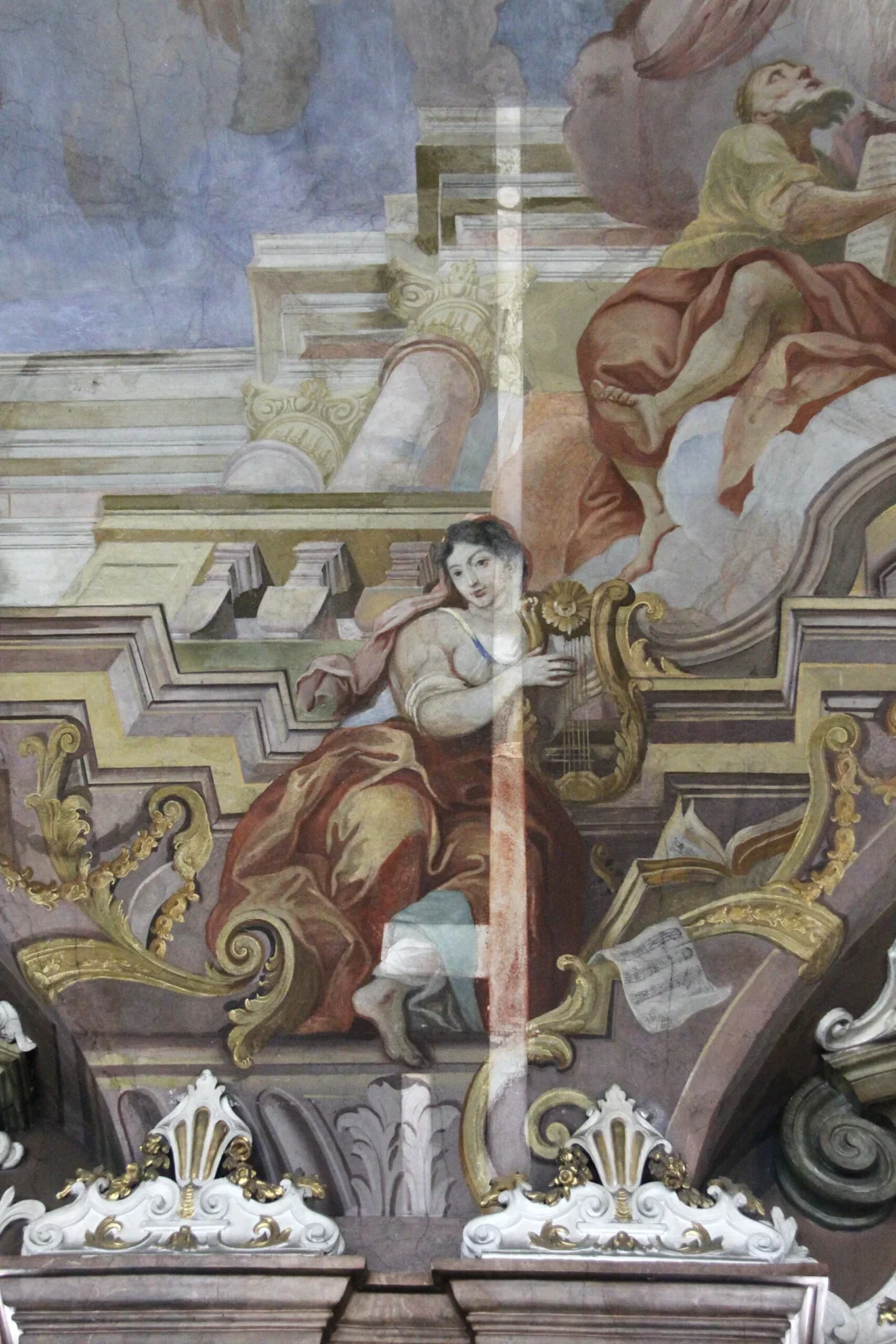 Aula Leopoldyńska Fragment fresku
