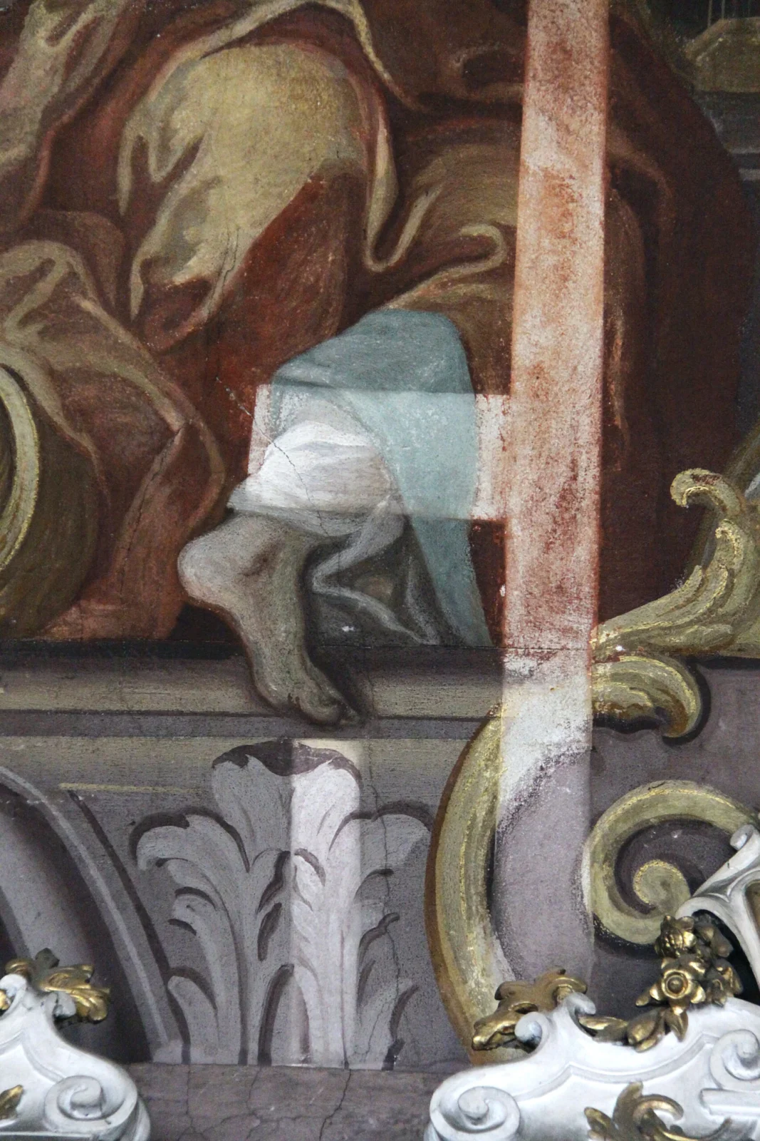 Aula Leopoldyńska Fragment fresku