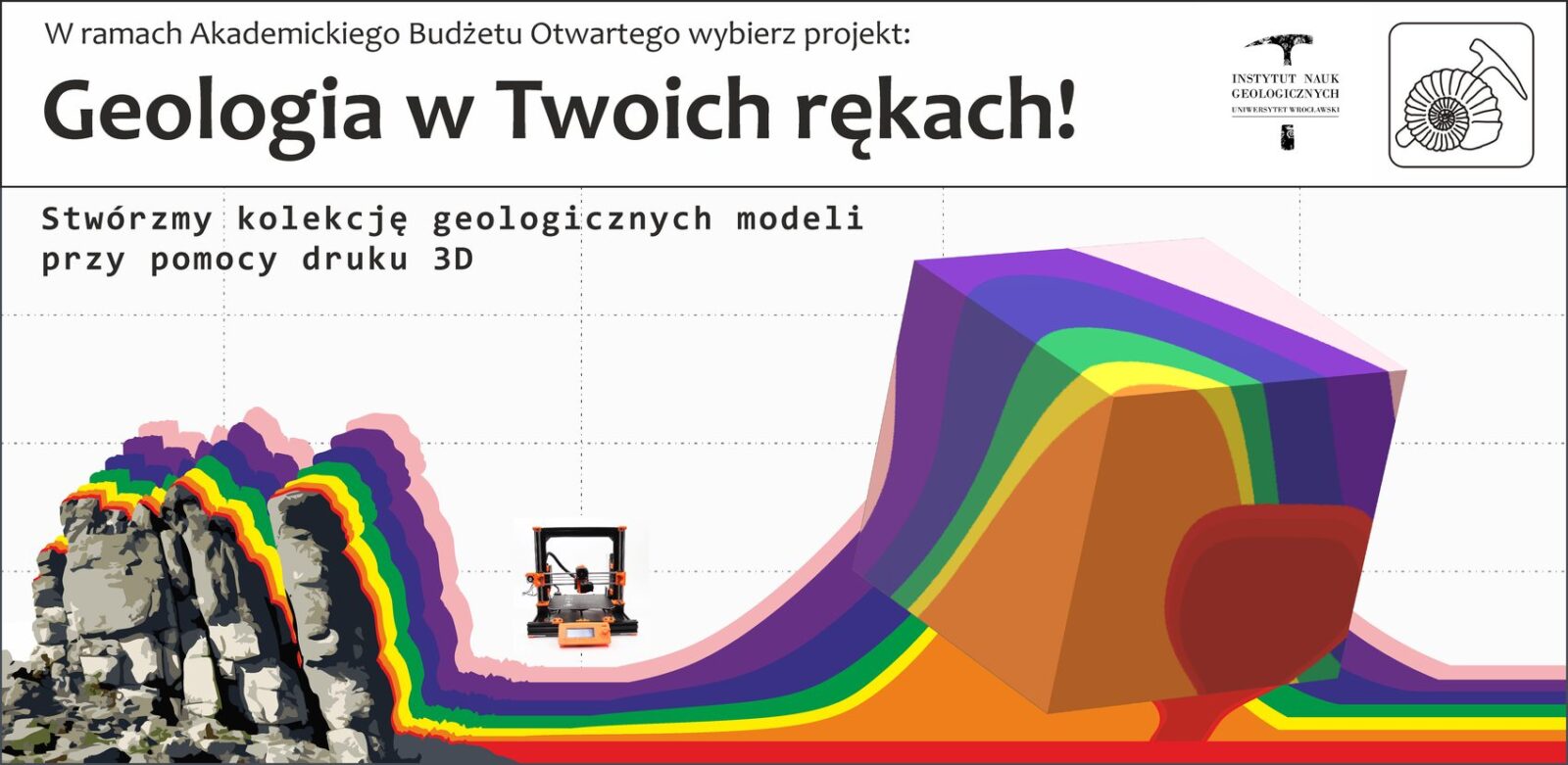 Plakat projektu geologia w twoich rękach