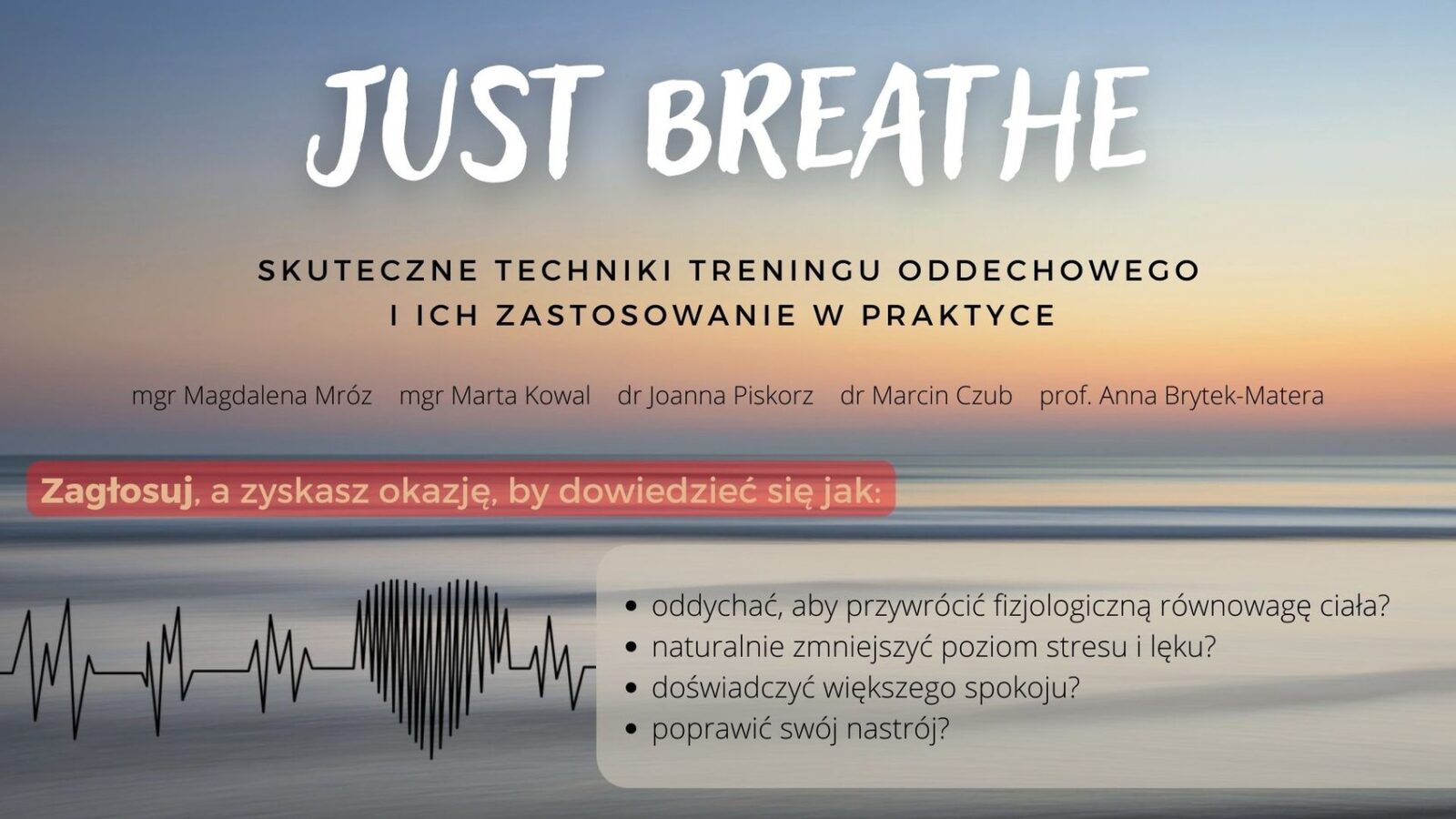 Plakat projektu just breathe