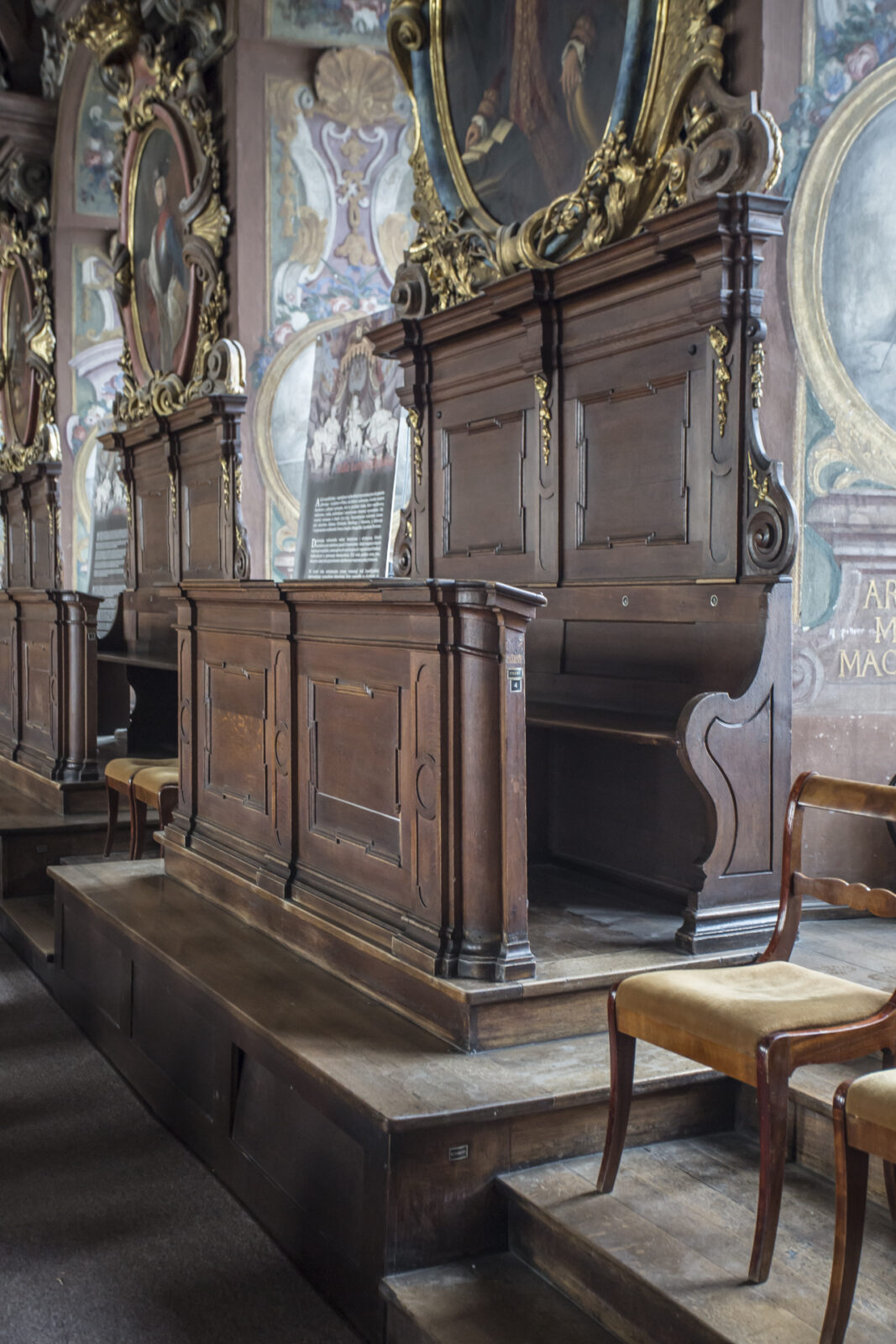 Loże profesorskie w Auli Leopoldyńskiej