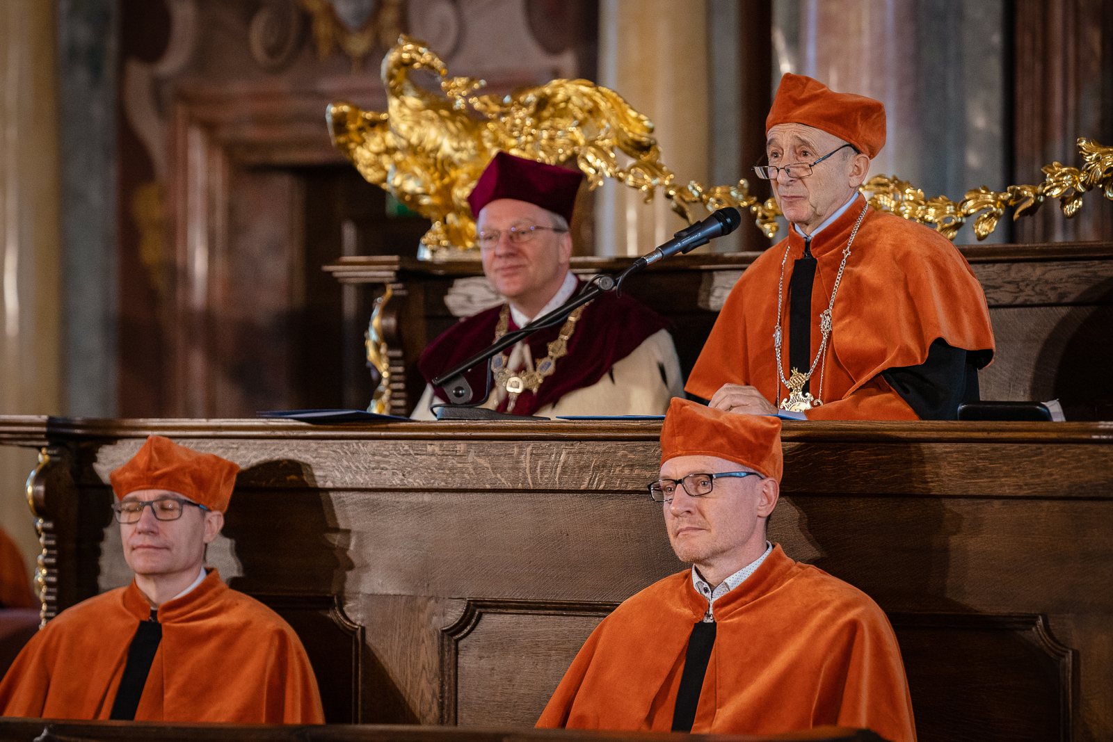 grupa ludzi, Aula Leopoldyńska