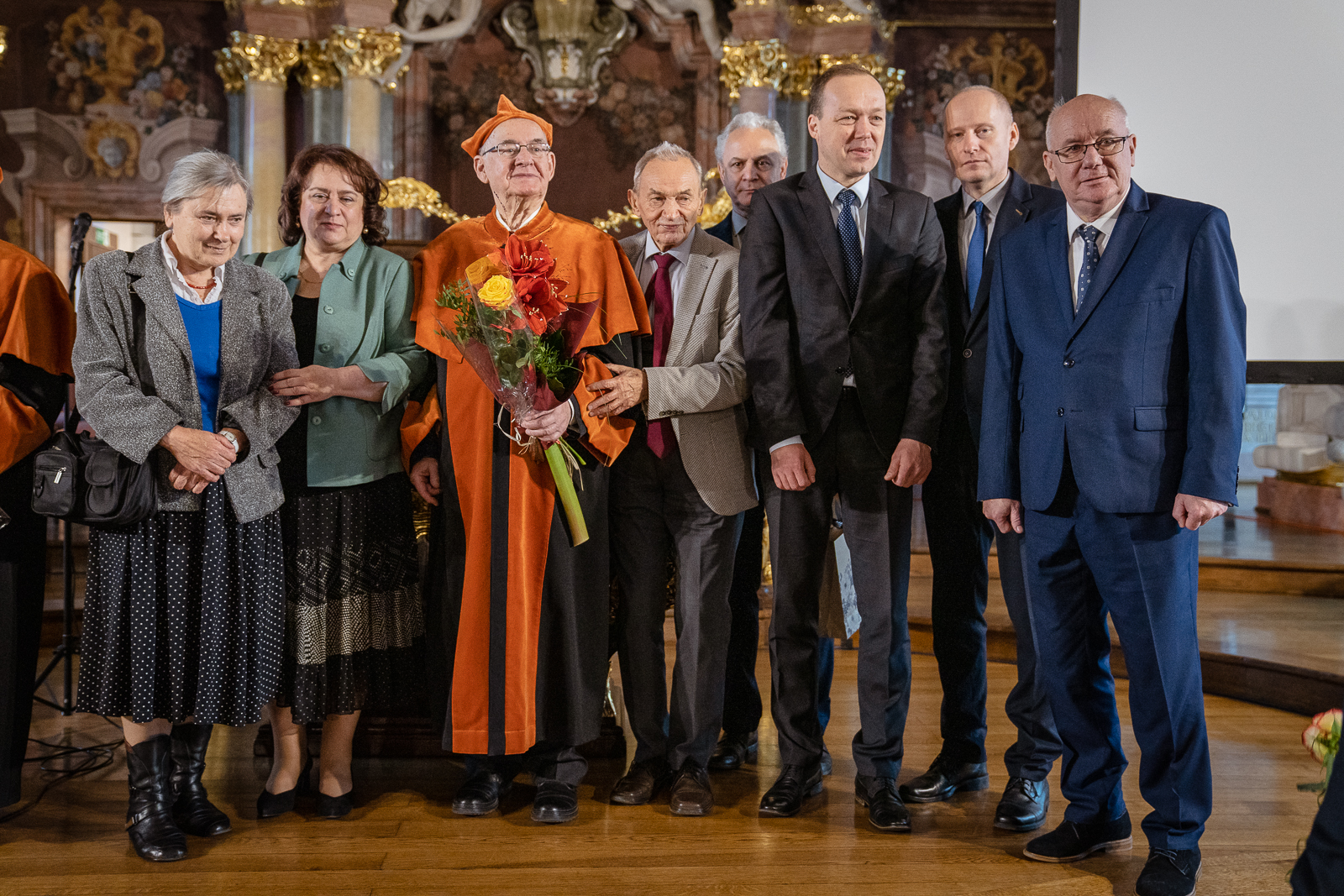 grupa ludzi, Aula Leopoldyńska