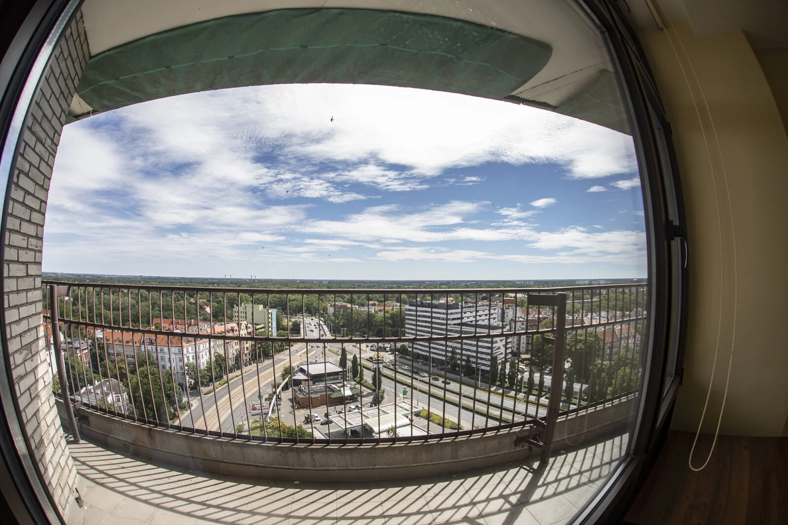 view from the balcony