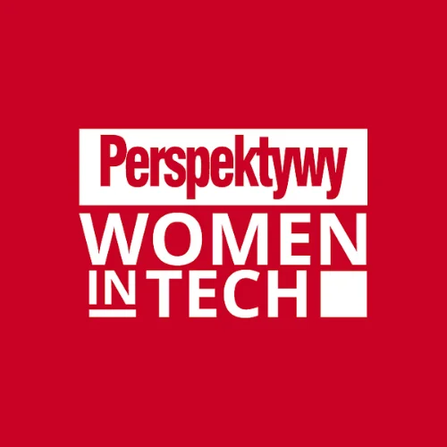 grafika z napisem Perspektywy Women in Tech