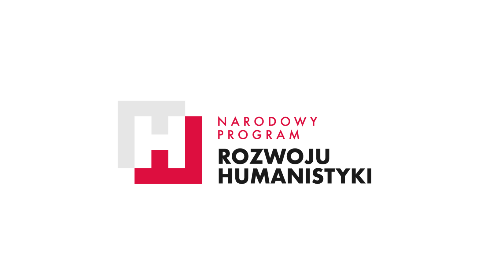 biało-czerwony logotyp obok napisu Narodowy Program Rozwoju Humanistyki