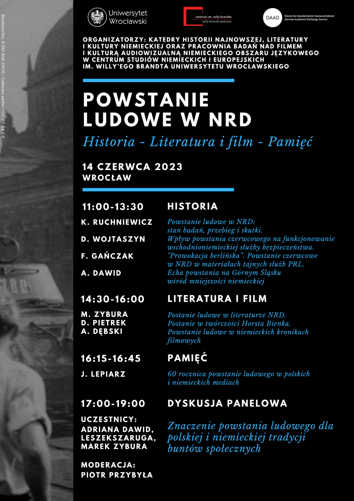 plakat z programem konferencji