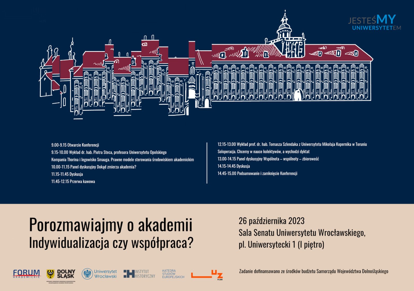 plakat przedstawiający uniwersytet