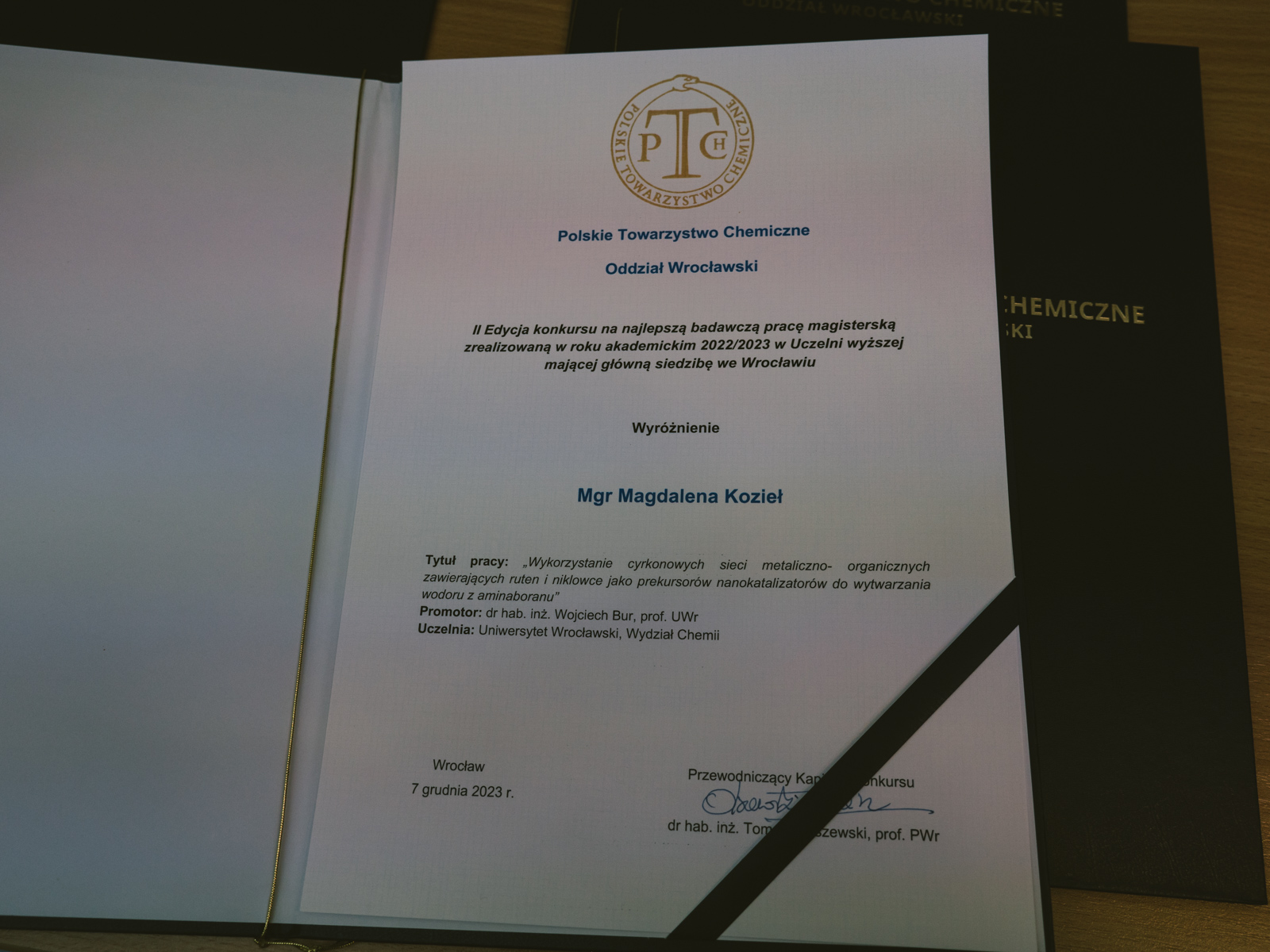 Prace dyplomowe Wydział Chemii