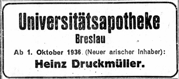 Źródło: „Schlesische Zeitung” 4 Oktober 1936, Jg. 195, nr 504, s. [12].