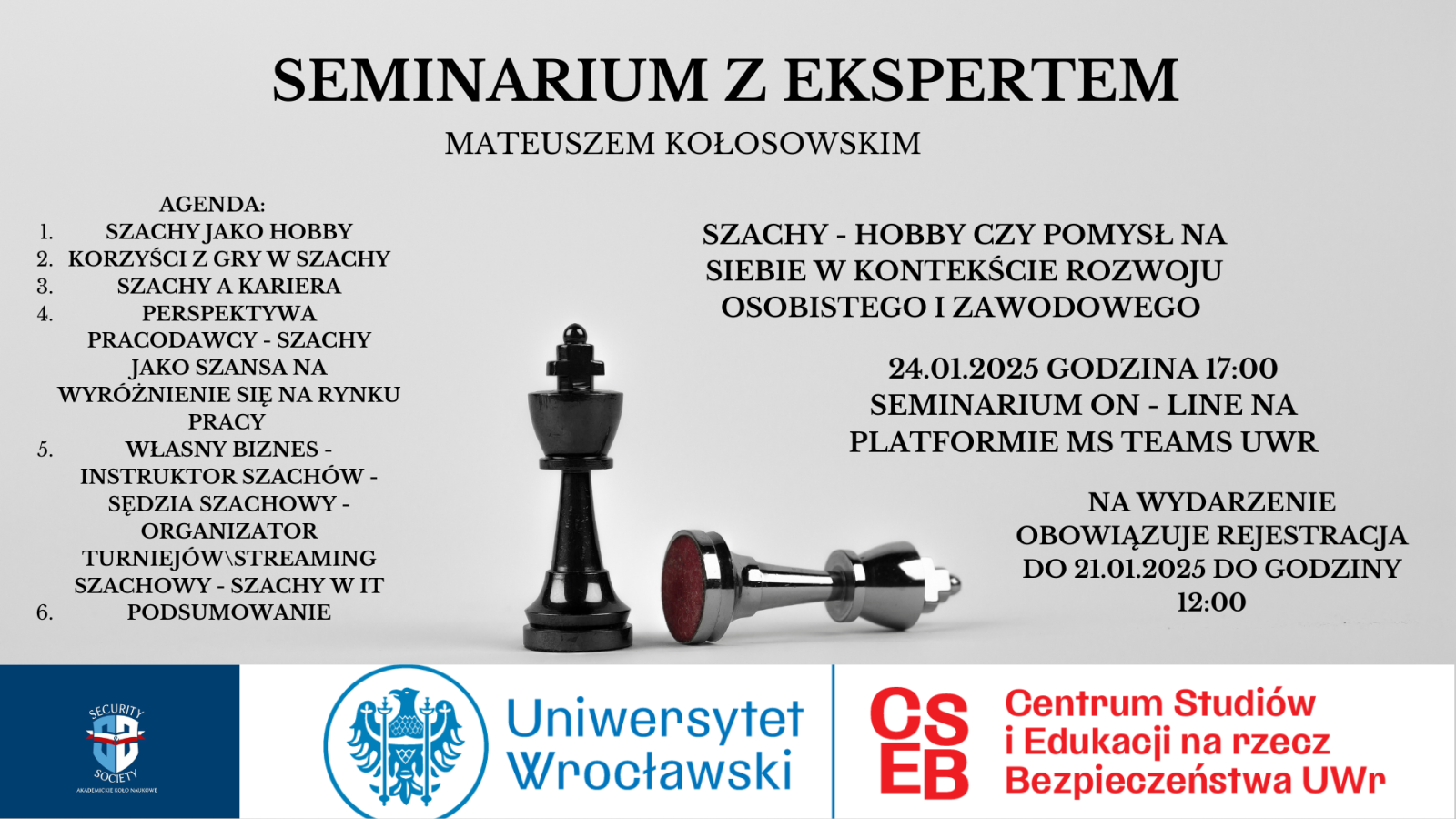 Seminarium z ekspertem - plakat