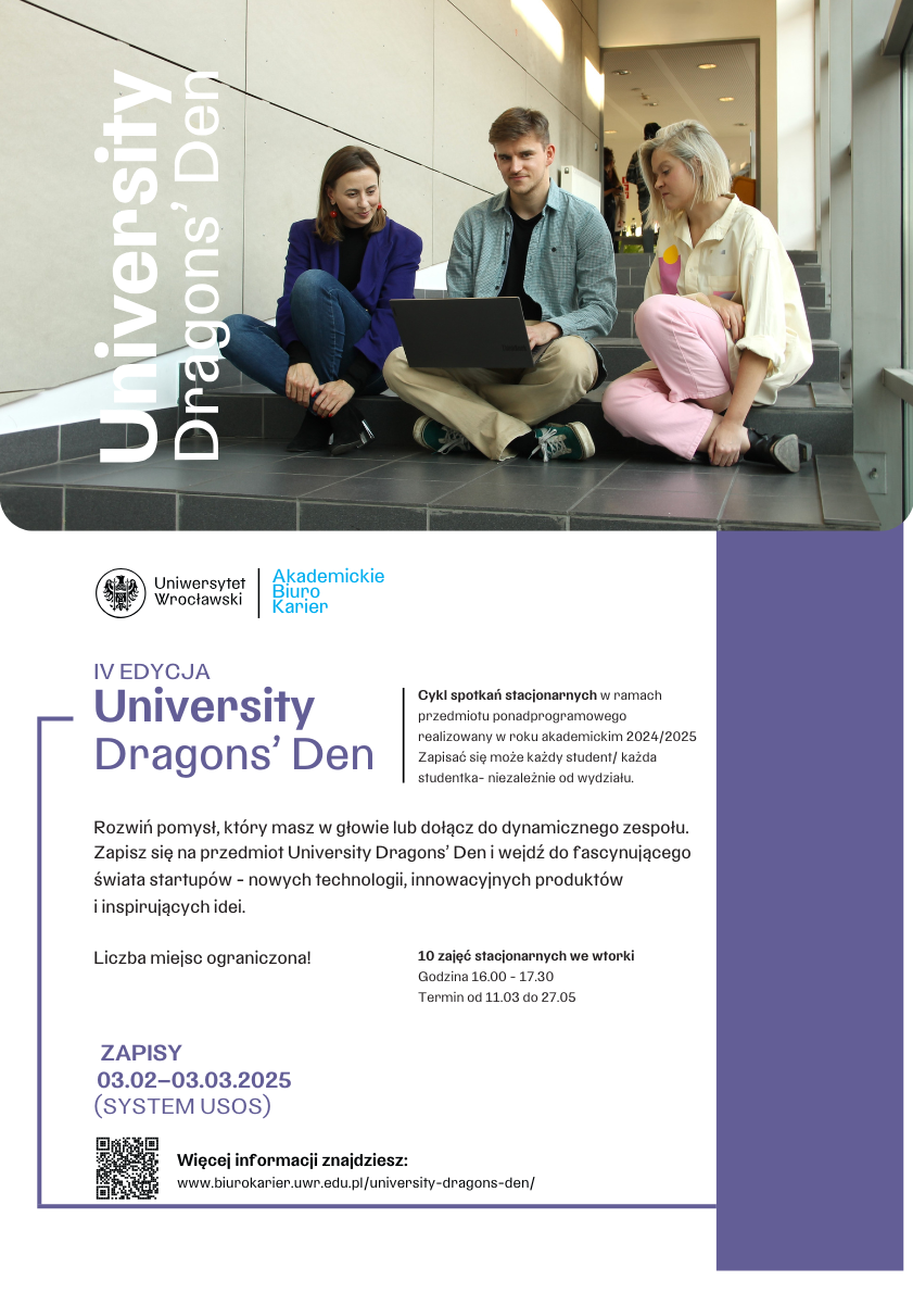 plakat University Dragons Den