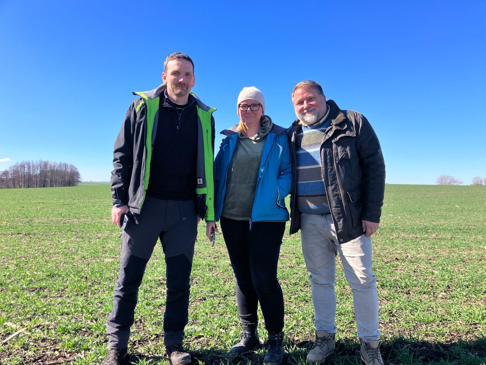 od lewej - Petr Krištuf (Pilzno, główny koordynator całego projektu), Agnieszka Przybył, Jan Turek (Praga)