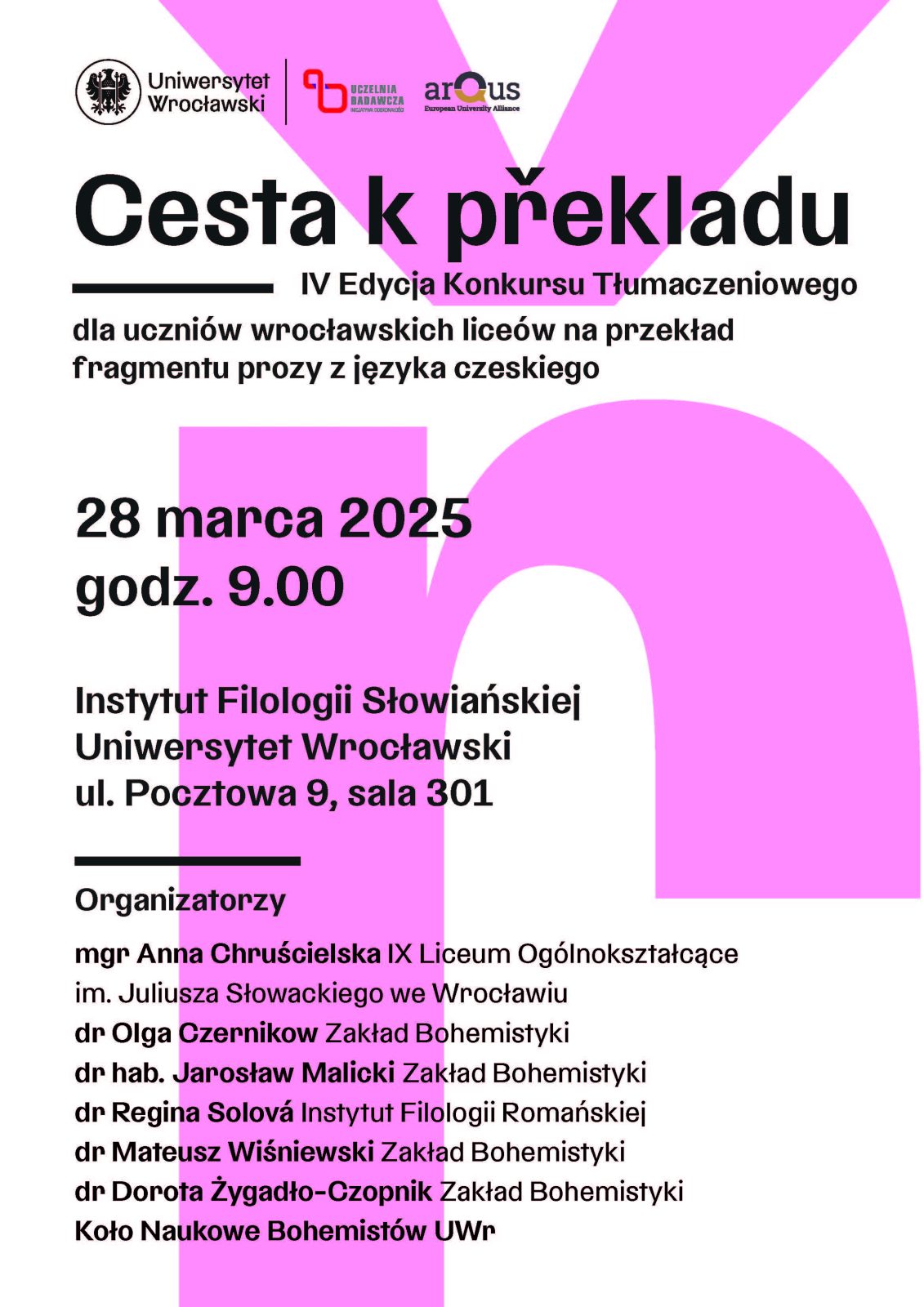 info z tekstem