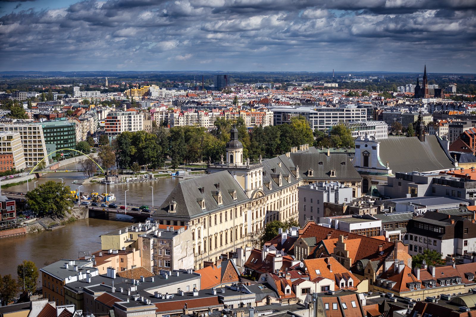 Panorama gmachu Uniwersytetu Wrocławskiego