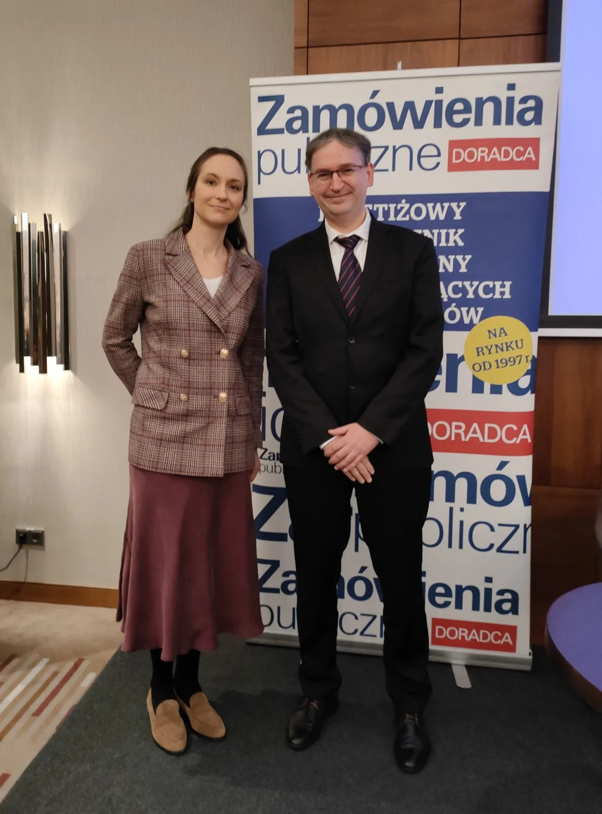 Dr Śleziak z osobą towarzyszącą