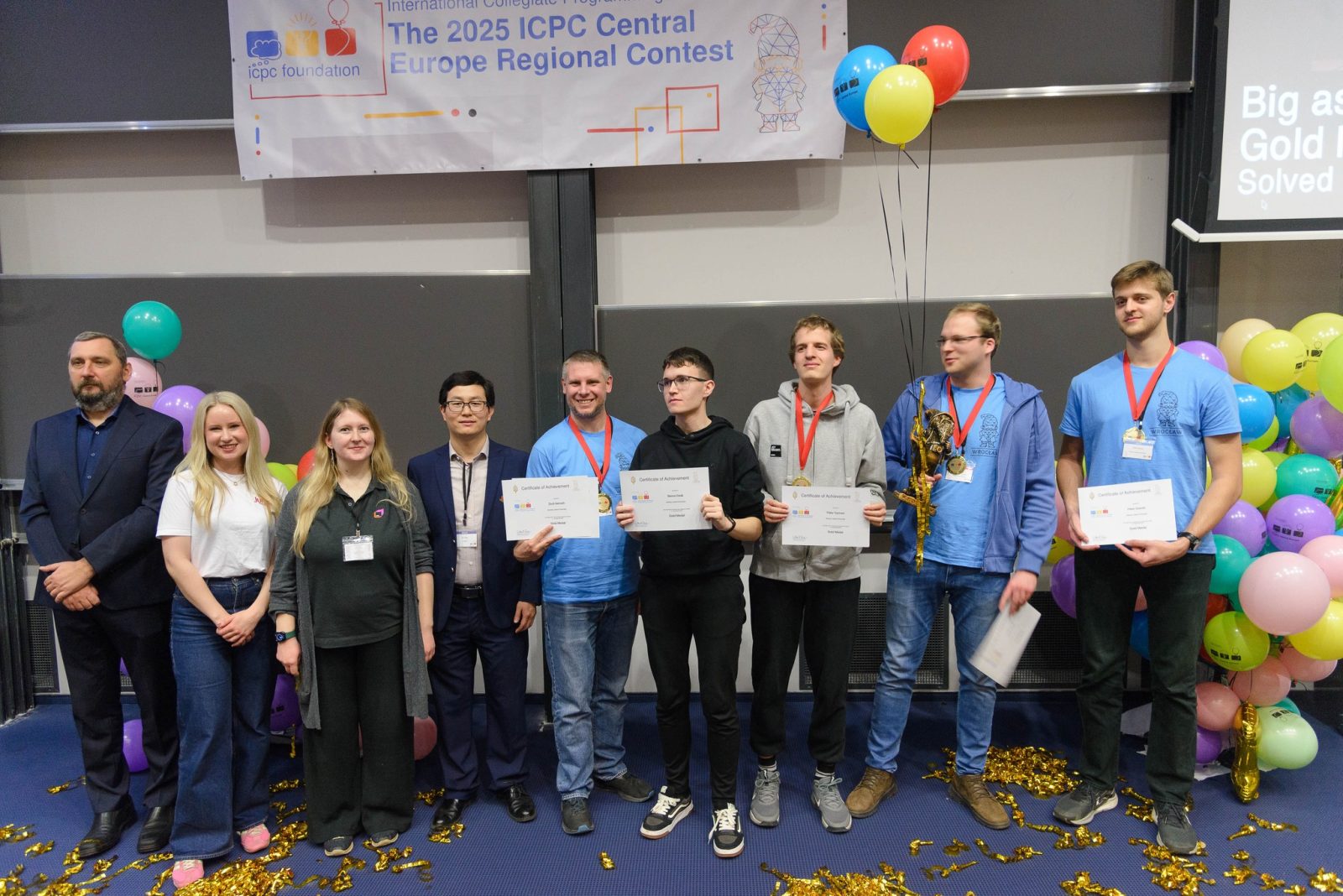 Gold medal, 1st place: Péter Gyimesi, Péter Varga, Bence Deák Eötvös Loránd University, Budapest