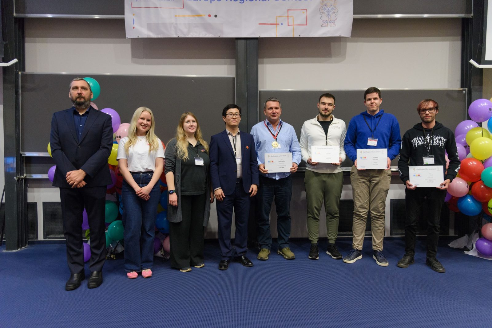 Gold medal, 4th place: Fran Babić, Toni Brajko, Ivan Janjić University of Zagreb, Zagreb