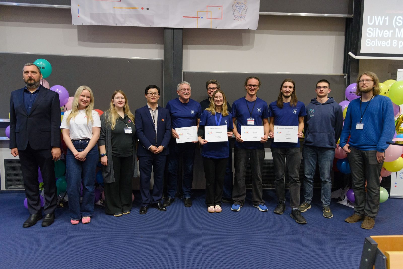 Silver medal, 8th place: Sylwia Sapkowska, Jeremi Hyska, Robert Soboński University of Warsaw, Warszawa