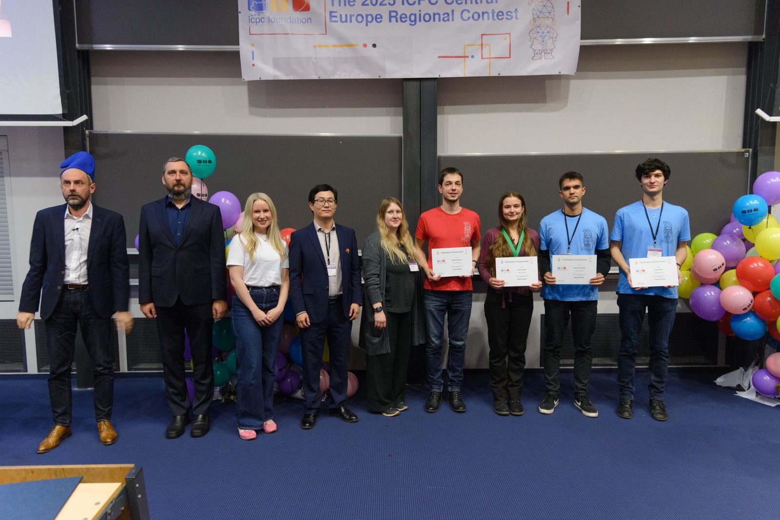 Bronze medal, 11th place: Hubert Dyczkowski, Joanna Suwaj, Cyryl Szatan University of Wroclaw, Wrocław