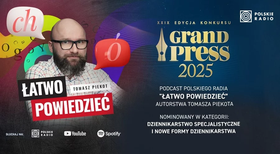 Podcast nominowany do grand press 2025