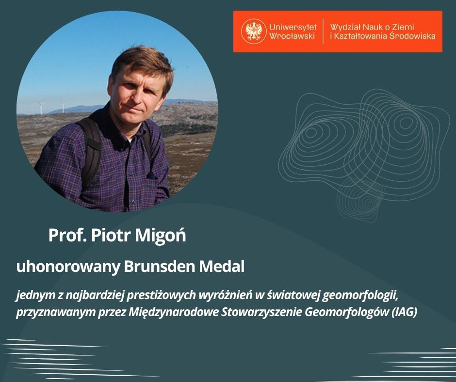 prof. Migoń nagrodzony