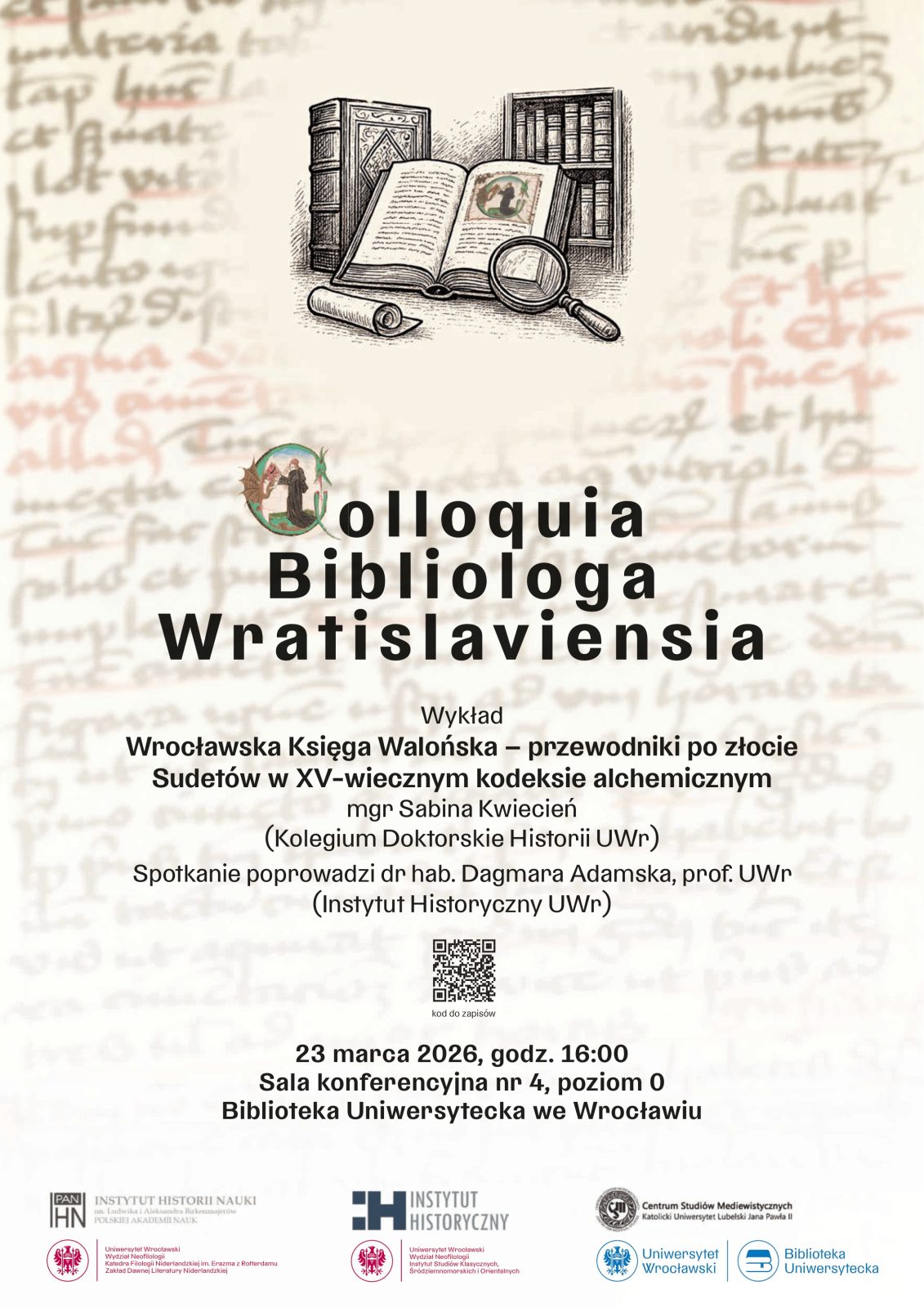 plakat Instytut Historyczny UWr