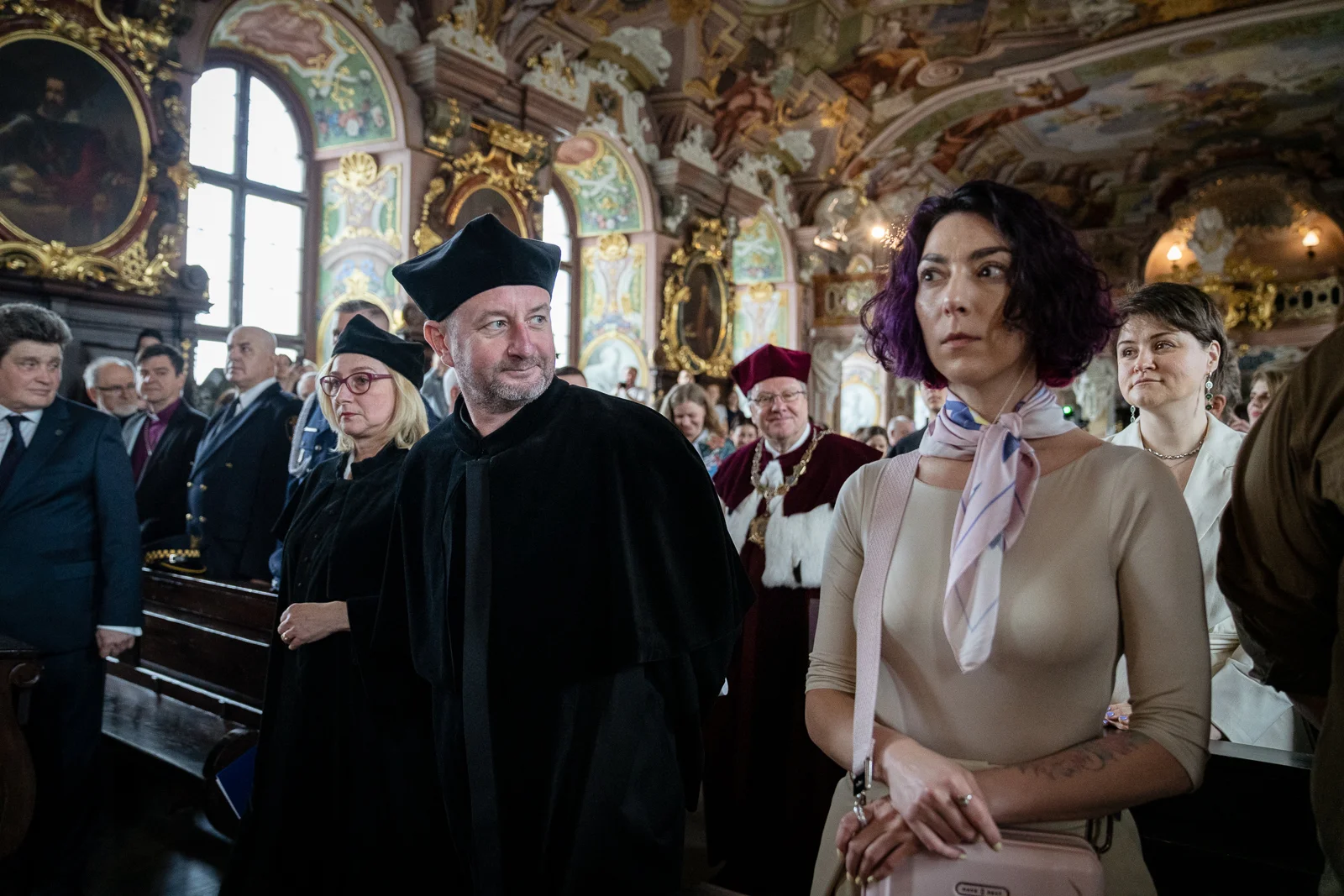 Uroczystość nadania tytułu doktora honoris causa Uniwersytetu Wrocławskiego jednemu z najwybitniejszych współczesnych pisarzy i intelektualistów ukraińskich – Serhijowi Żadanowi. fot. Paweł Piotrowski/UWr