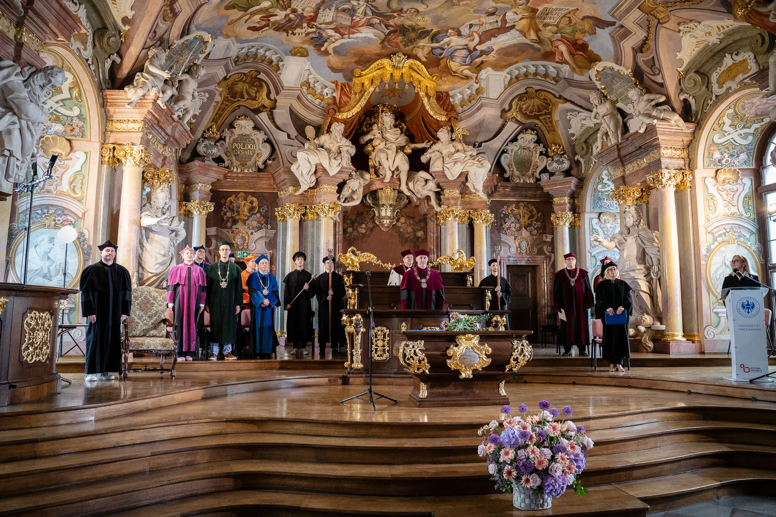 Uroczystość nadania tytułu doktora honoris causa Uniwersytetu Wrocławskiego jednemu z najwybitniejszych współczesnych pisarzy i intelektualistów ukraińskich – Serhijowi Żadanowi. fot. Paweł Piotrowski/UWr