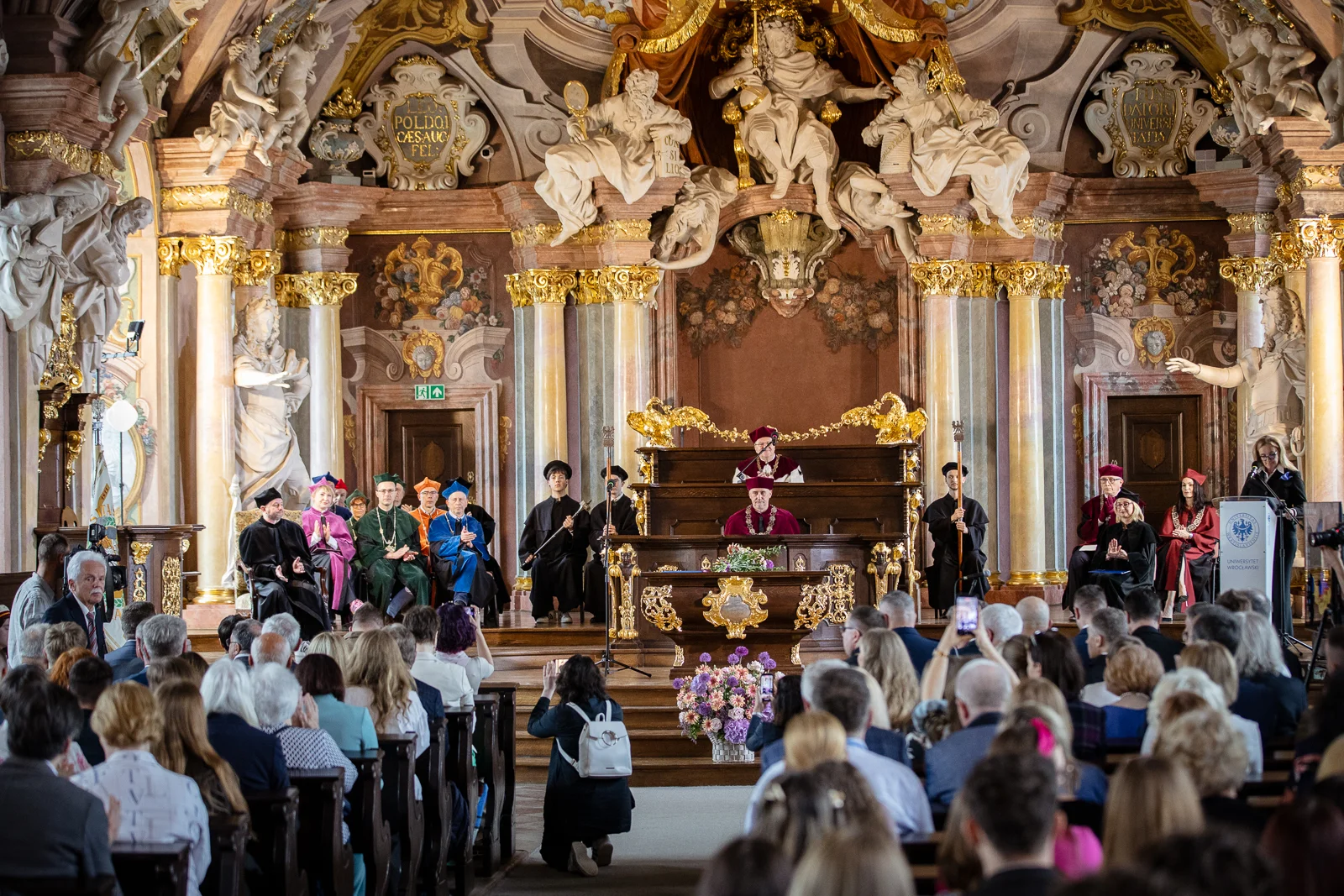 Uroczystość nadania tytułu doktora honoris causa Uniwersytetu Wrocławskiego jednemu z najwybitniejszych współczesnych pisarzy i intelektualistów ukraińskich – Serhijowi Żadanowi. fot. Paweł Piotrowski/UWr