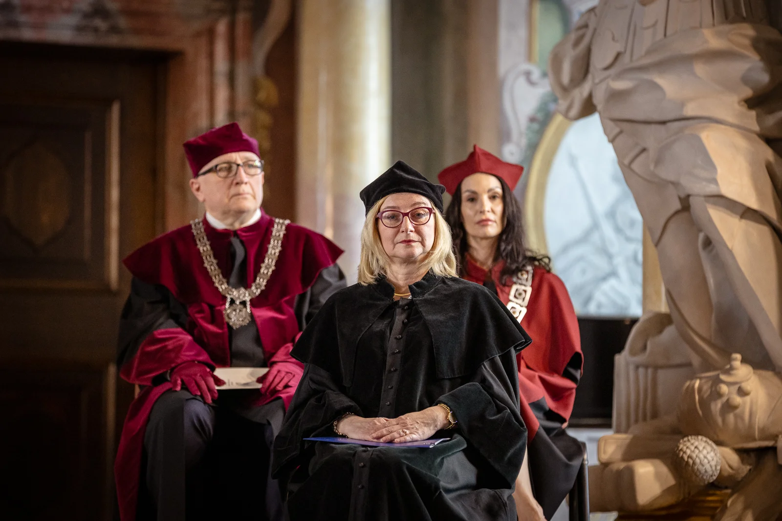 Uroczystość nadania tytułu doktora honoris causa Uniwersytetu Wrocławskiego jednemu z najwybitniejszych współczesnych pisarzy i intelektualistów ukraińskich – Serhijowi Żadanowi. fot. Paweł Piotrowski/UWr