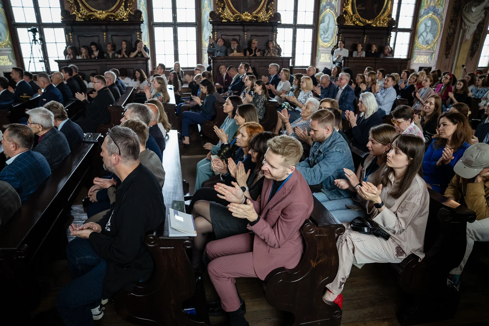 Uroczystość nadania tytułu doktora honoris causa Uniwersytetu Wrocławskiego jednemu z najwybitniejszych współczesnych pisarzy i intelektualistów ukraińskich – Serhijowi Żadanowi. fot. Paweł Piotrowski/UWr