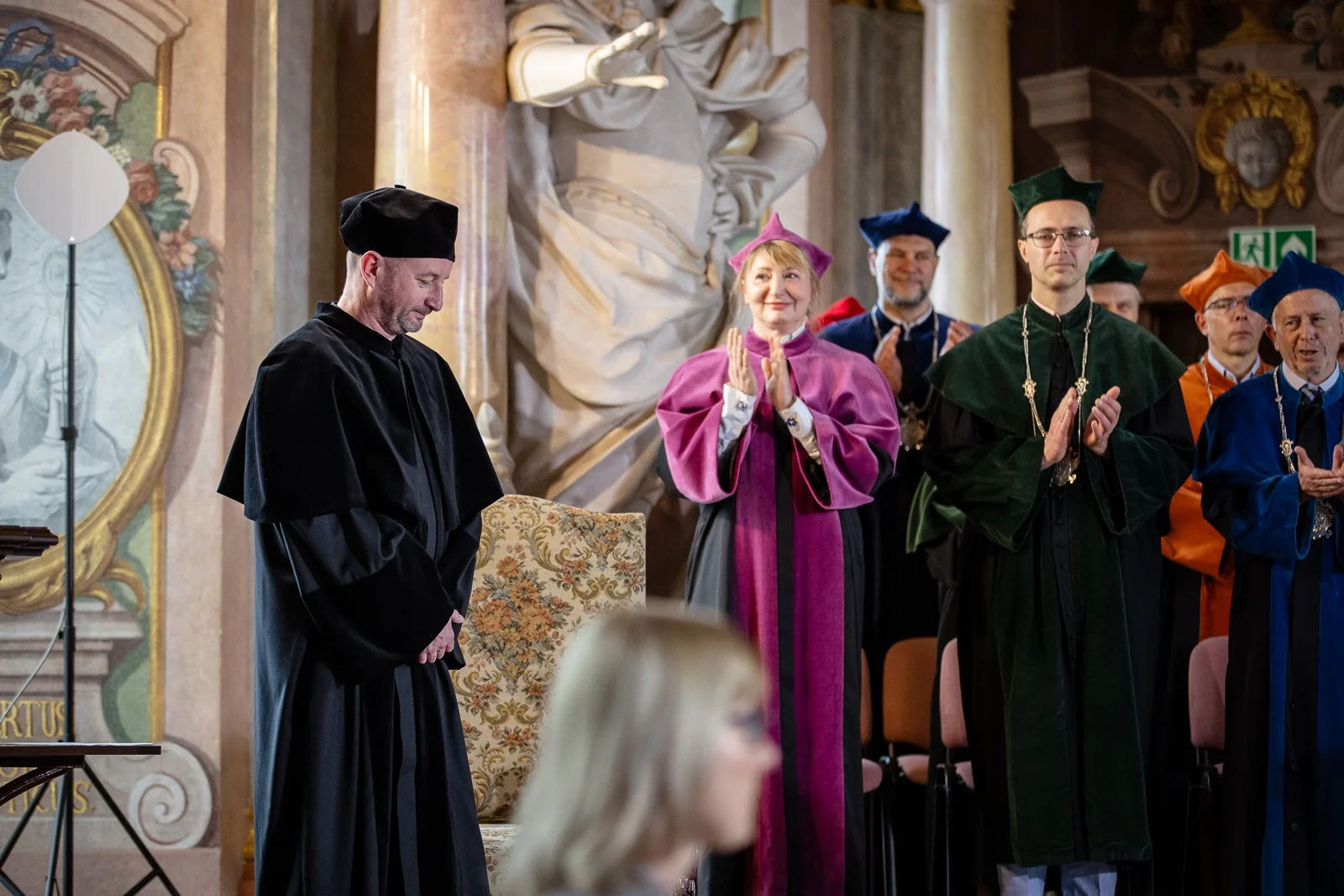 Uroczystość nadania tytułu doktora honoris causa Uniwersytetu Wrocławskiego jednemu z najwybitniejszych współczesnych pisarzy i intelektualistów ukraińskich – Serhijowi Żadanowi. fot. Paweł Piotrowski/UWr