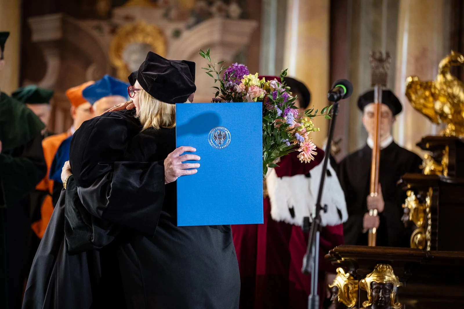 Uroczystość nadania tytułu doktora honoris causa Uniwersytetu Wrocławskiego jednemu z najwybitniejszych współczesnych pisarzy i intelektualistów ukraińskich – Serhijowi Żadanowi. fot. Paweł Piotrowski/UWr