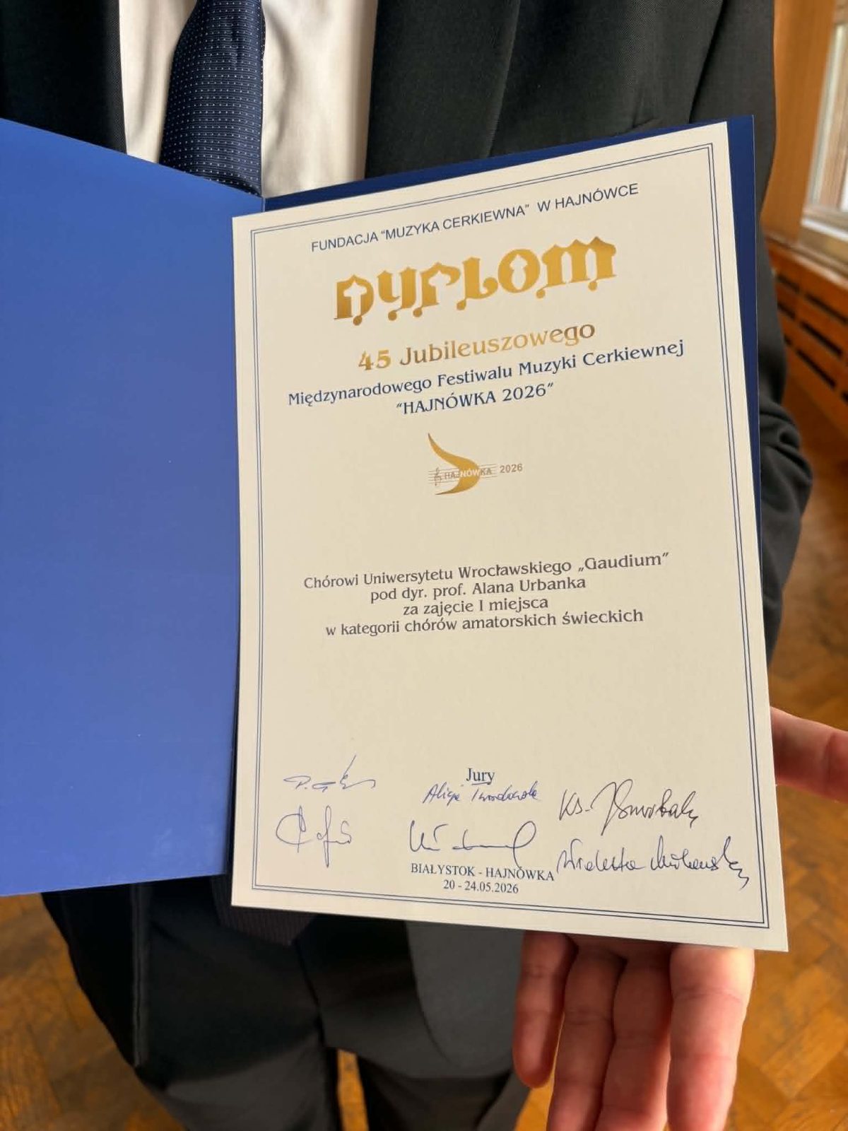 Chór gaudium zycięzcą